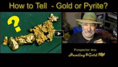 How to tell if its gold or pyrite? (fools gold test)